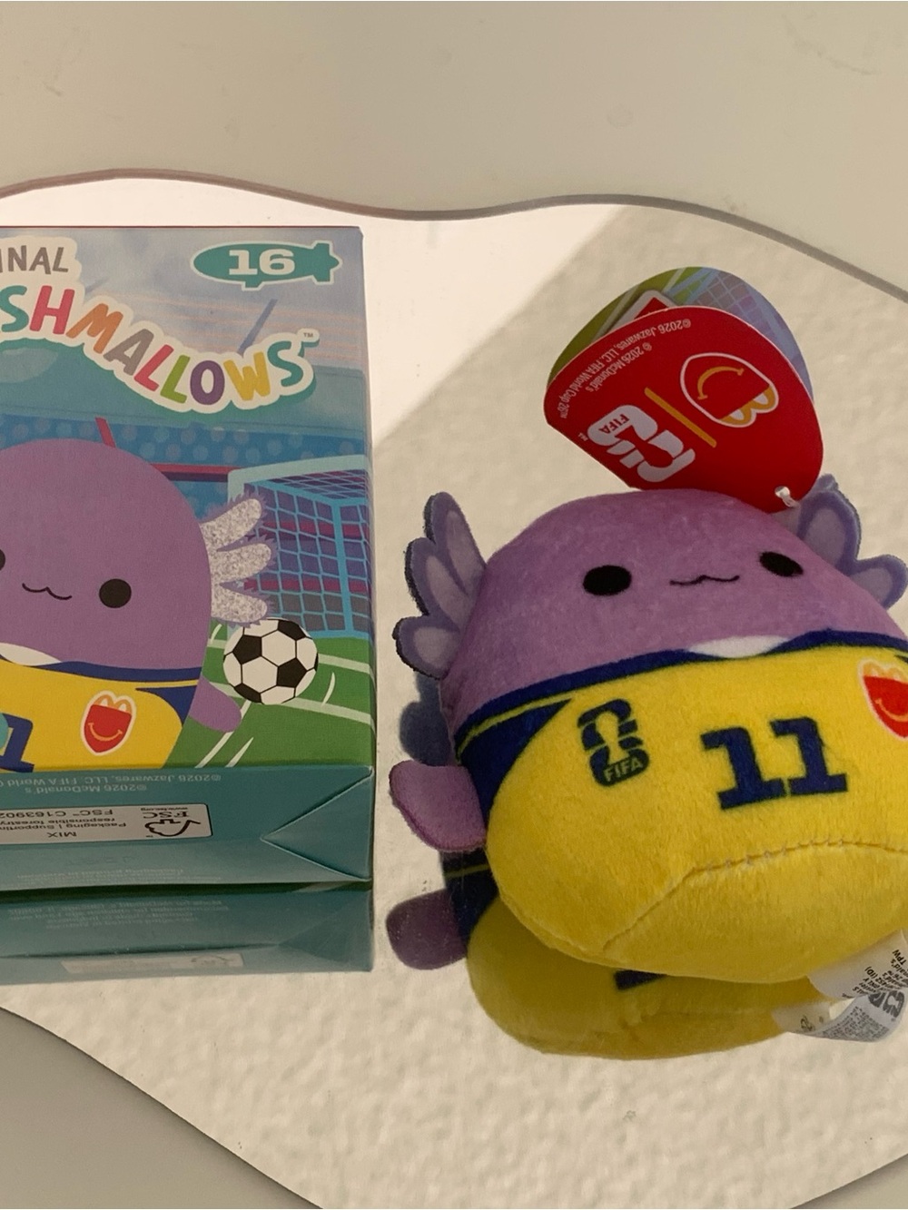 Squishmallow McDonald’s FIFA toy Monica